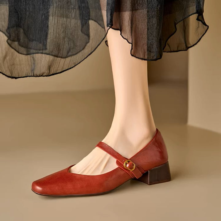 Tevan Genuine Leather Heels