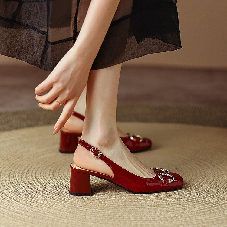 Liza Genuine Leather Heels