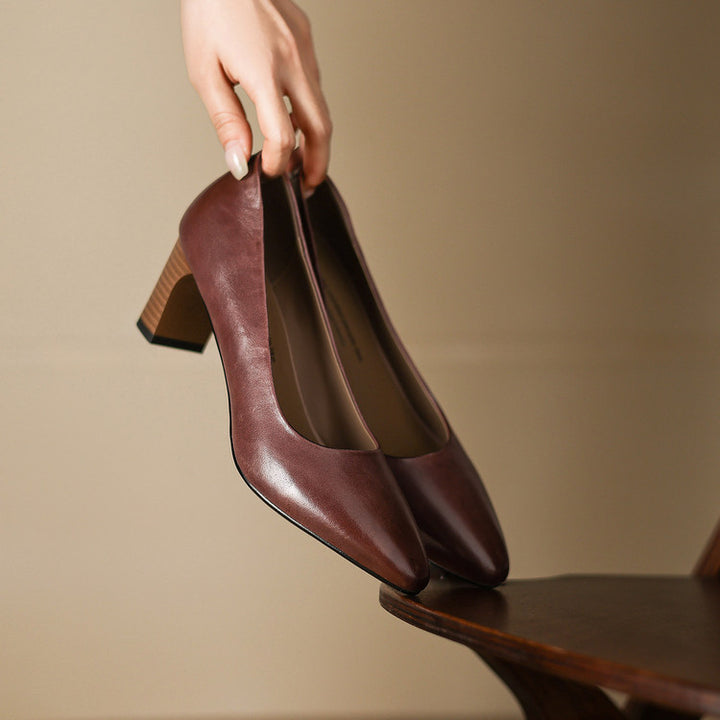 Narin Genuine Leather Heels