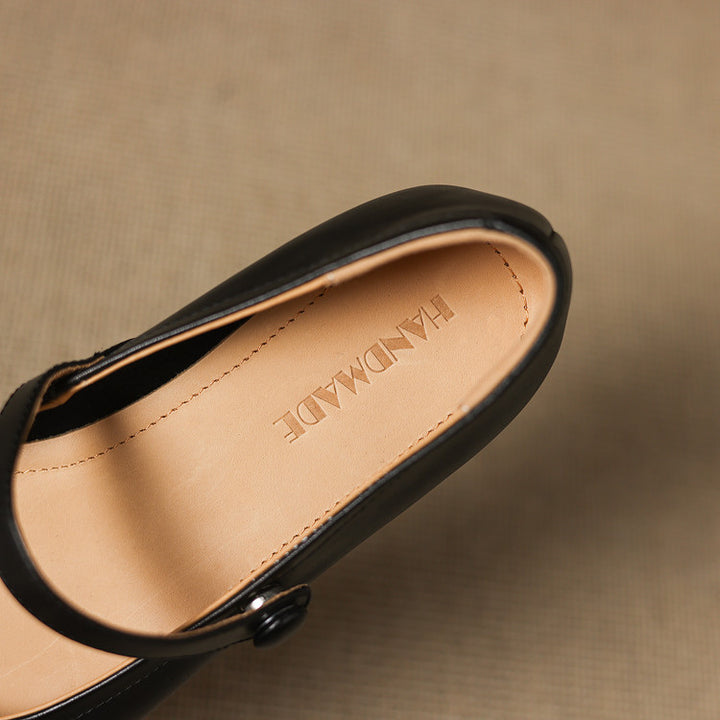 Selin Genuine Leather Flats