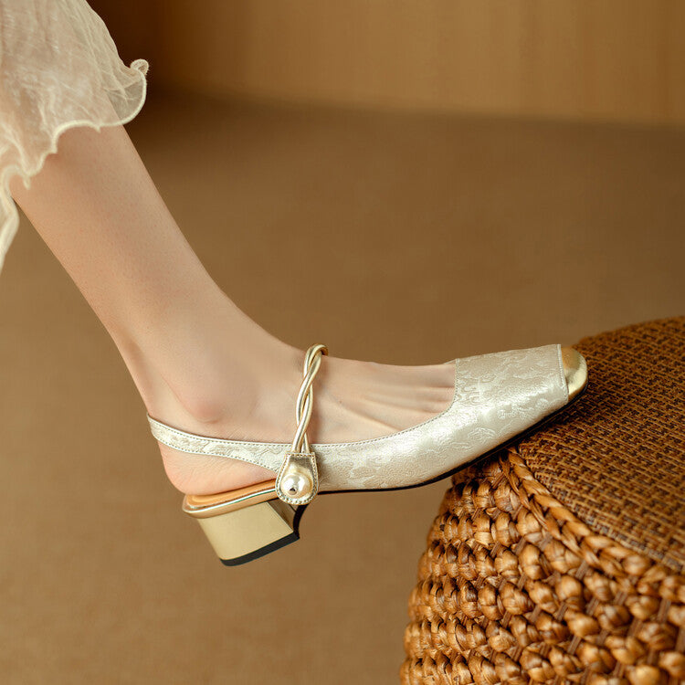 Elysia Leather Heels