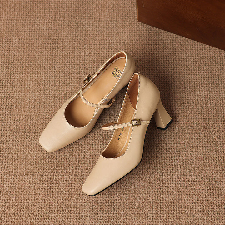 Amor Genuine Leather Heels