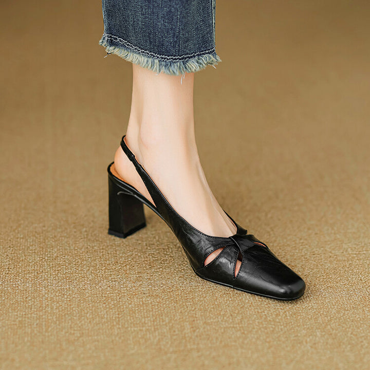Harni Genuine Leather Heels