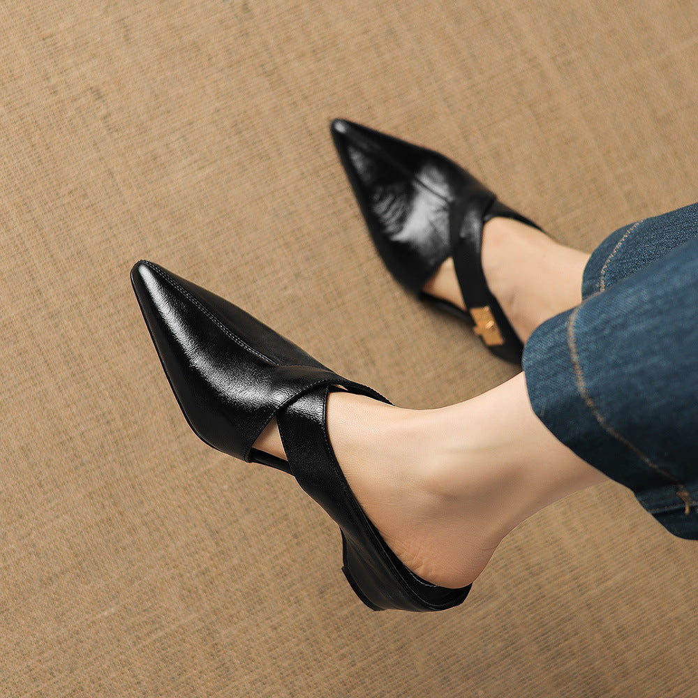 Kora Genuine Leather Mules