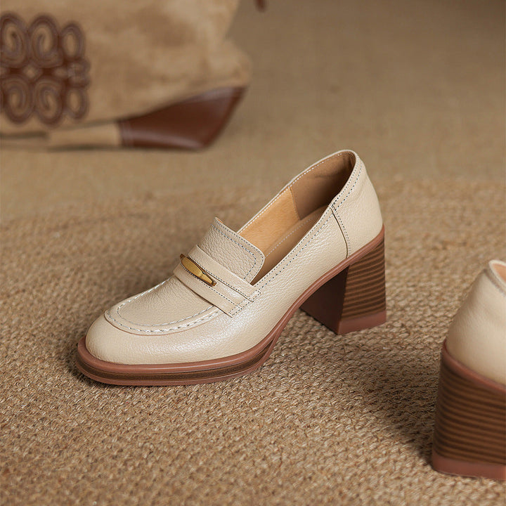 Lizzy Genuine Leather Heels