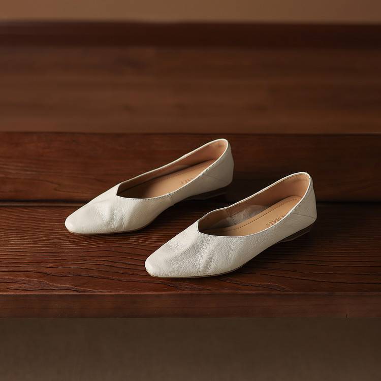 Nia Genuine Leather Flats