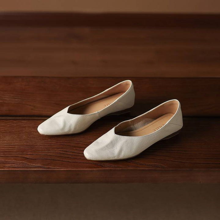 Nia Genuine Leather Flats