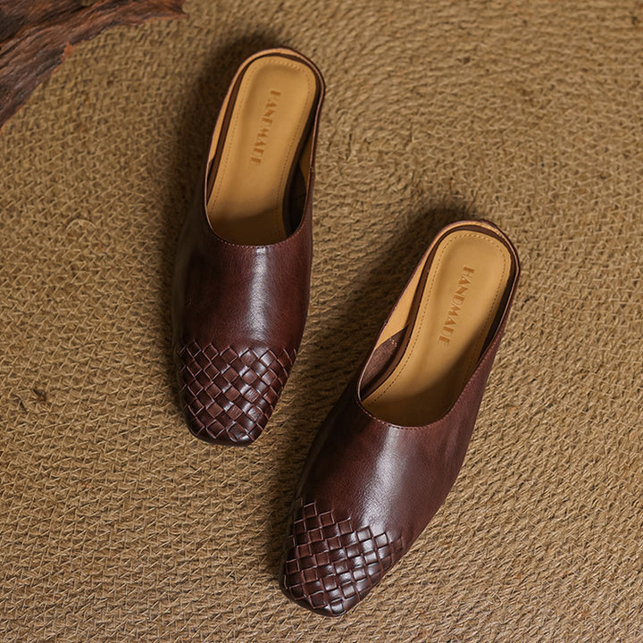 Helma Genuine Leather Mules