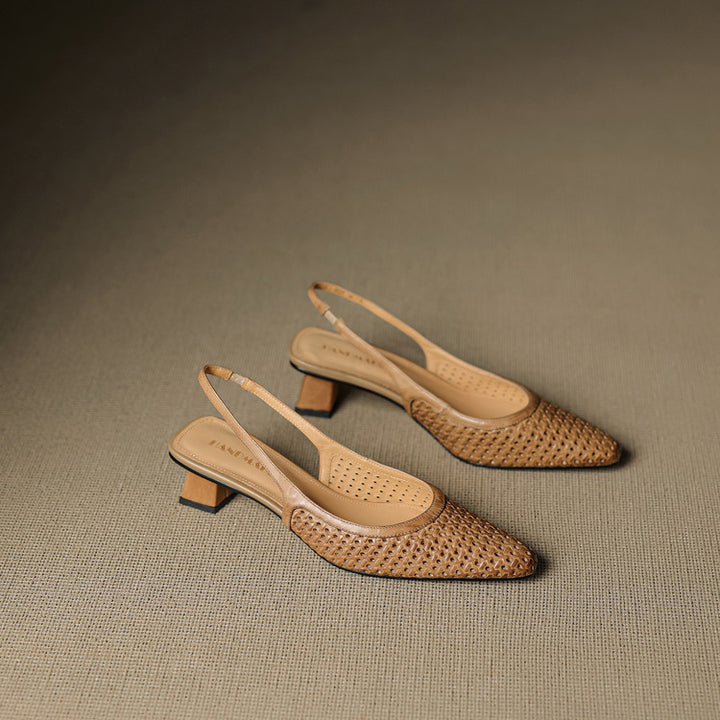 Aden Genuine Leather Slingbacks