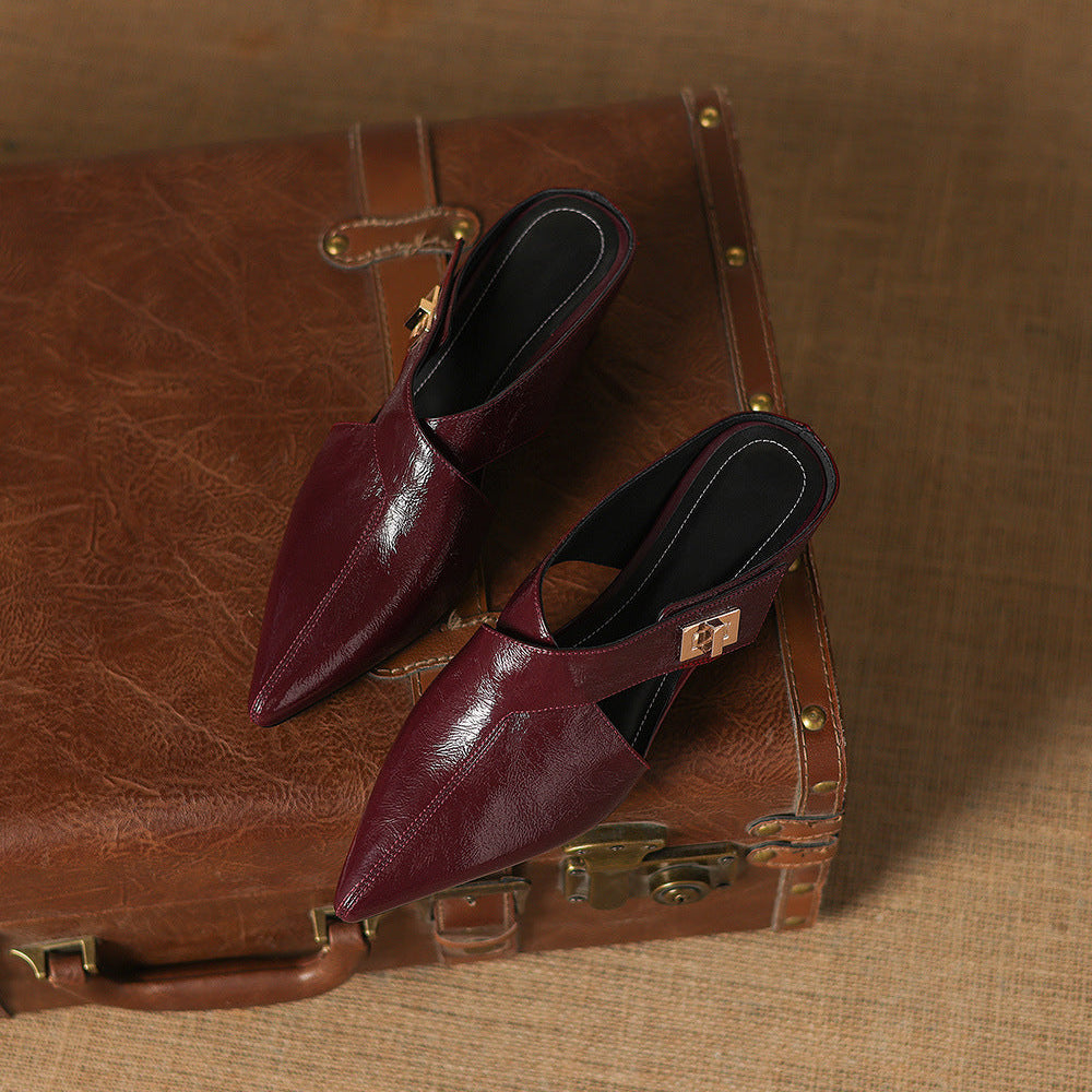 Kora Genuine Leather Mules