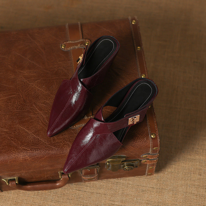 Kora Genuine Leather Mules