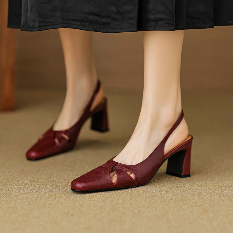 Harni Genuine Leather Heels