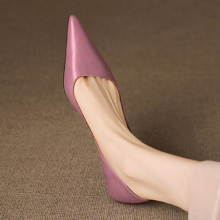 Elyse Genuine Leather Heels