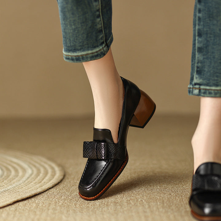 Pavla Genuine Leather Heels