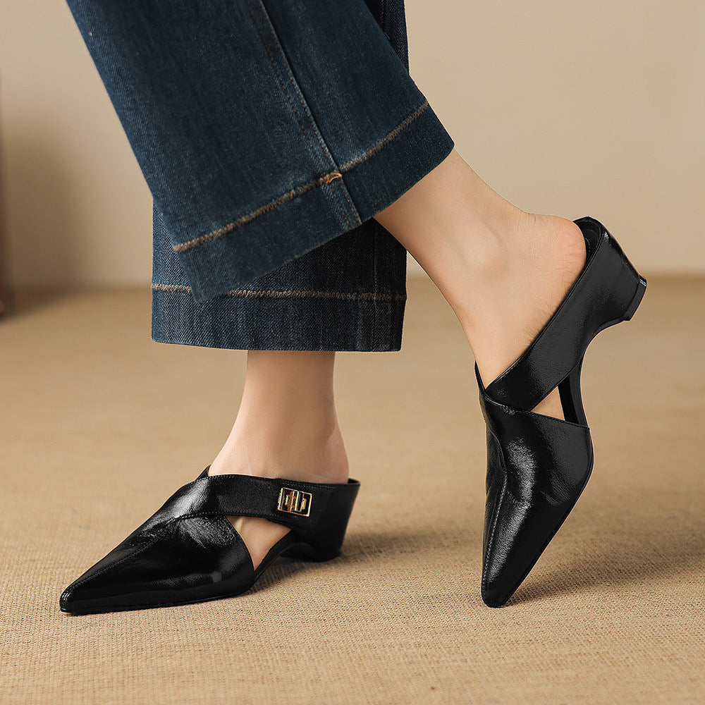 Kora Genuine Leather Mules