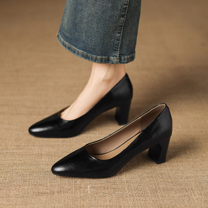 Narin Genuine Leather Heels