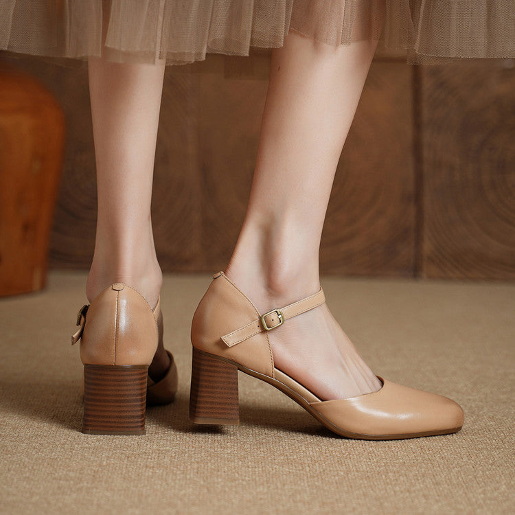 Amry Genuine Leather Heels