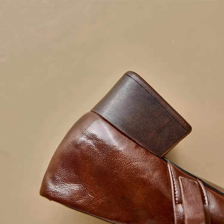 Tevan Genuine Leather Heels