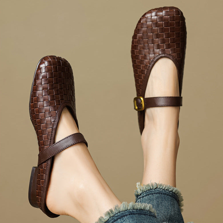 Teyli Genuine Leather Mules