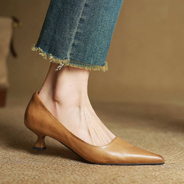 Mira Genuine Leather Heels