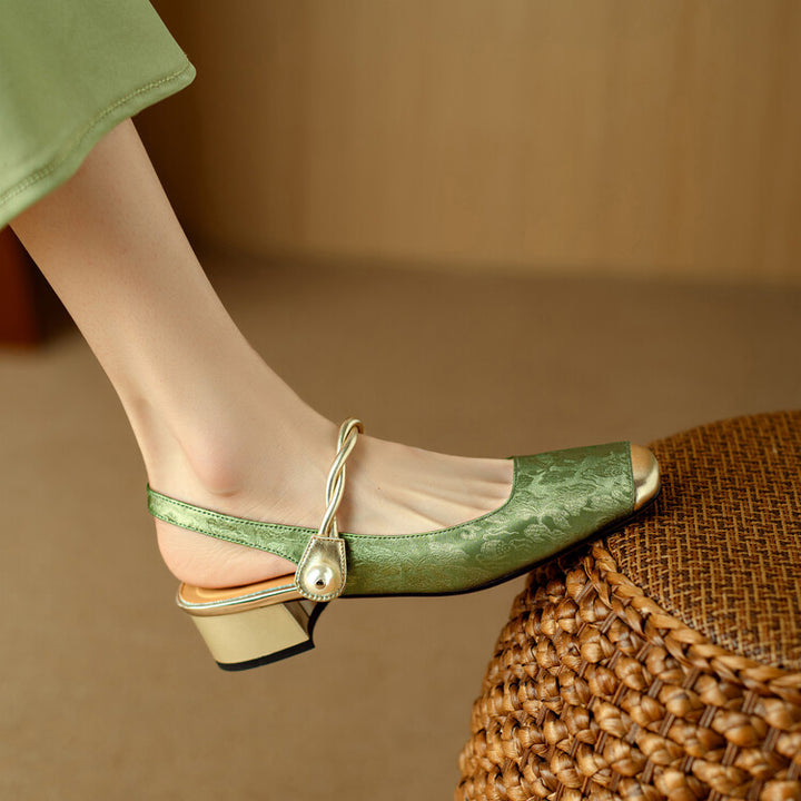 Elysia Leather Heels