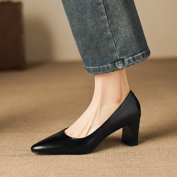 Narin Genuine Leather Heels