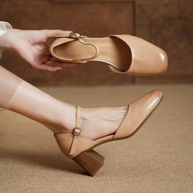 Amry Genuine Leather Heels
