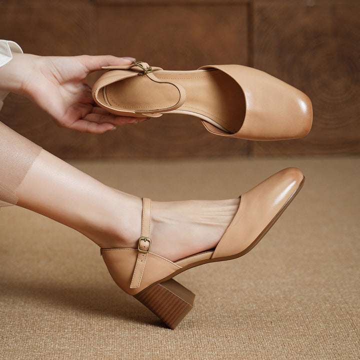 Amry Genuine Leather Heels