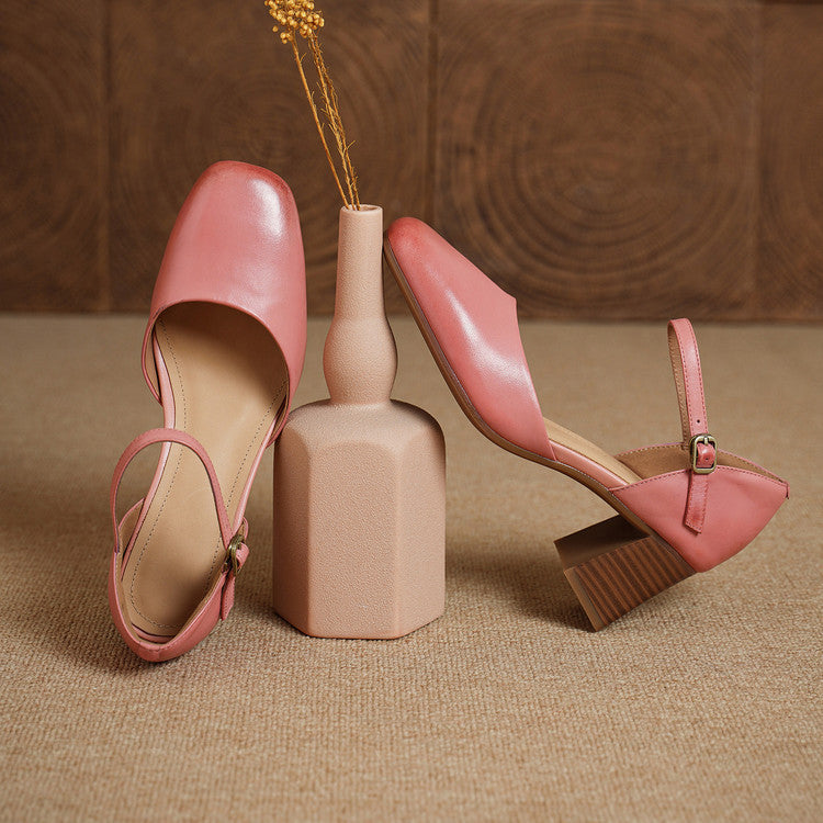 Amry Genuine Leather Heels