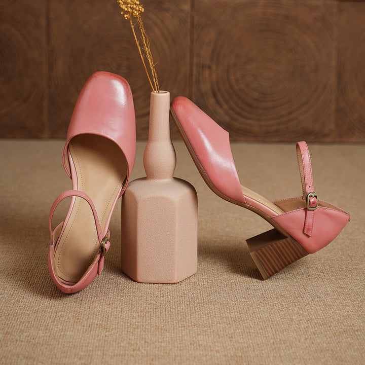 Amry Genuine Leather Heels
