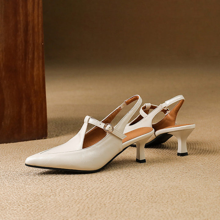 Nea Leather Heels