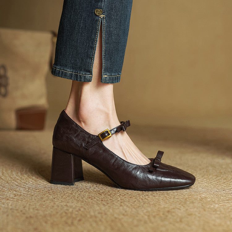 Emar Genuine Leather Heels