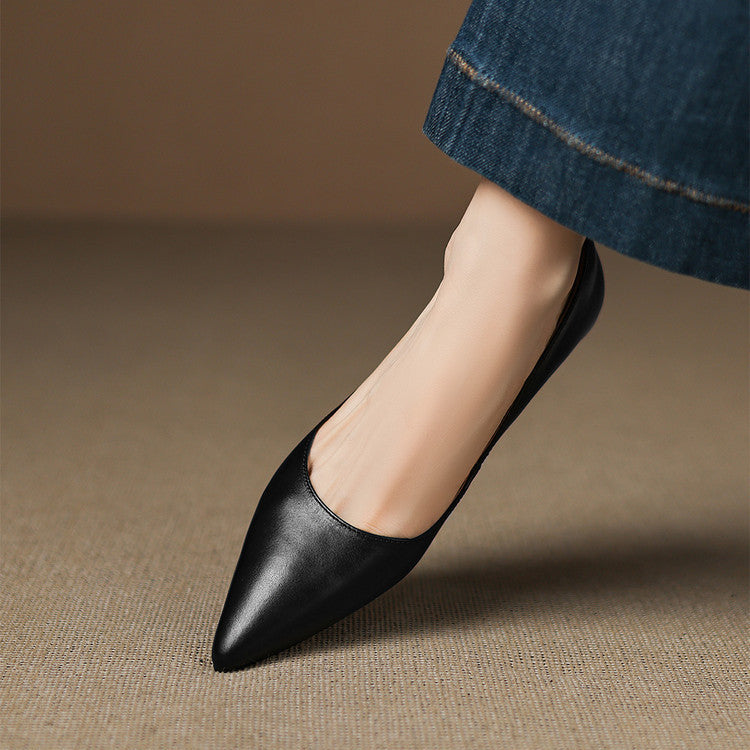 Sela Genuine Leather Flats