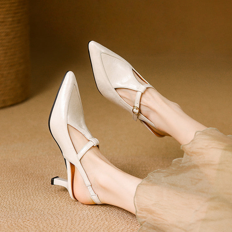 Nea Leather Heels