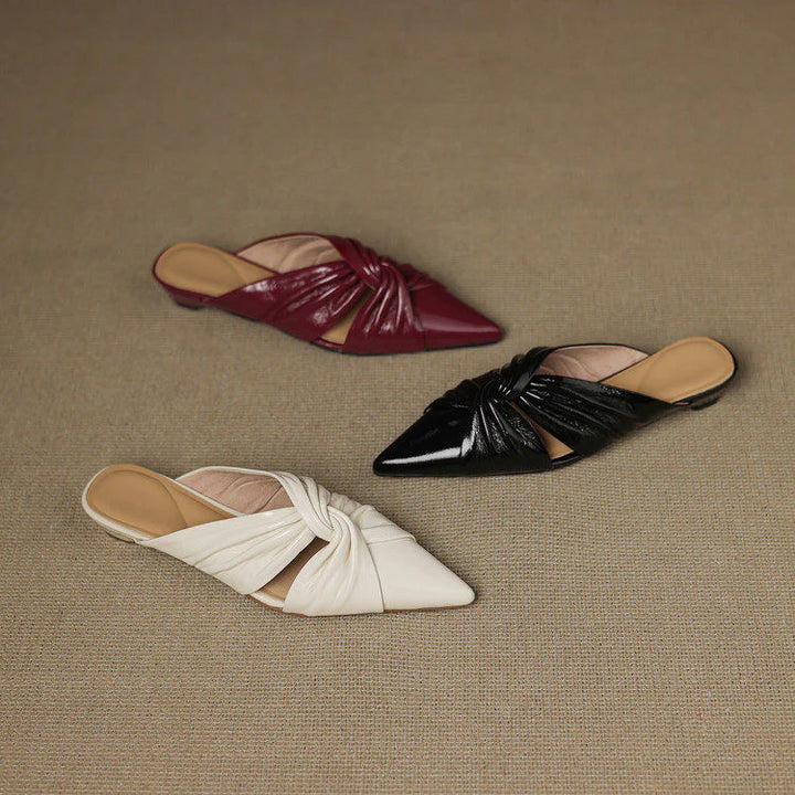 Zeva Genuine Leather Mules