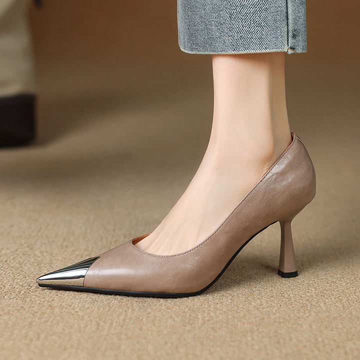 Zirea Genuine Leather Heels
