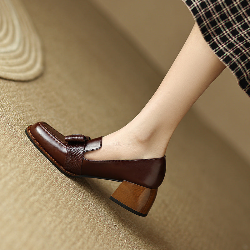 Pavla Genuine Leather Heels