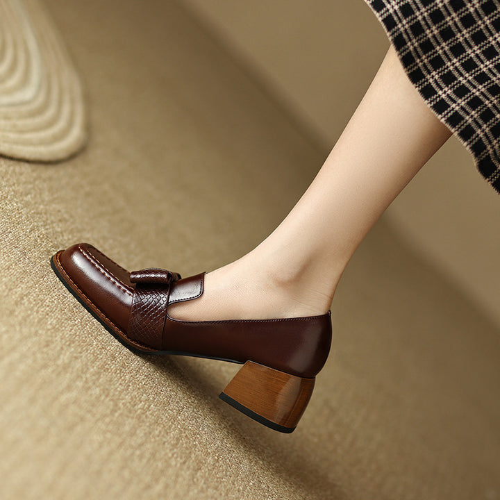 Pavla Genuine Leather Heels