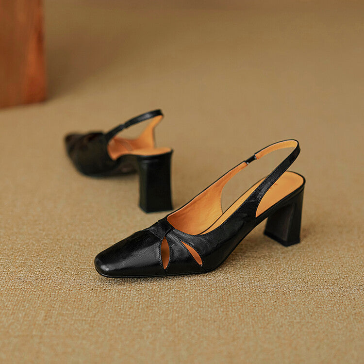Harni Genuine Leather Heels