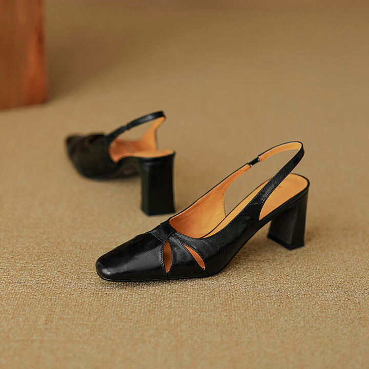 Harni Genuine Leather Heels