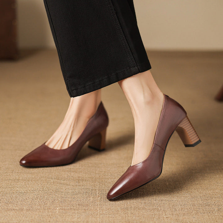 Narin Genuine Leather Heels