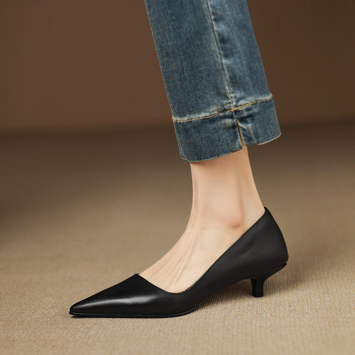 Bianka Genuine Leather Heels