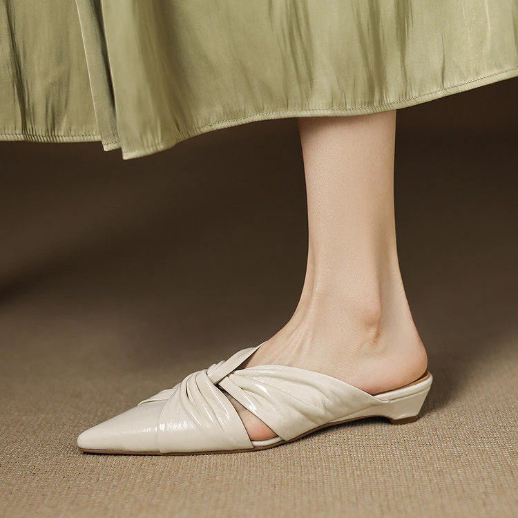 Zeva Genuine Leather Mules