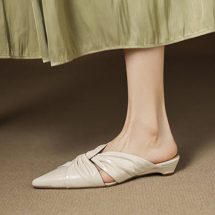 Zeva Genuine Leather Mules