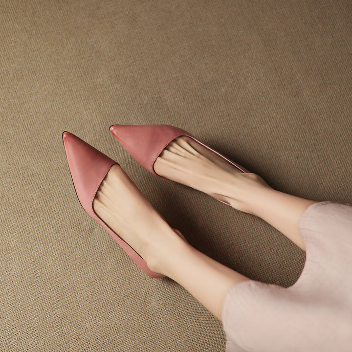 Bianka Genuine Leather Heels