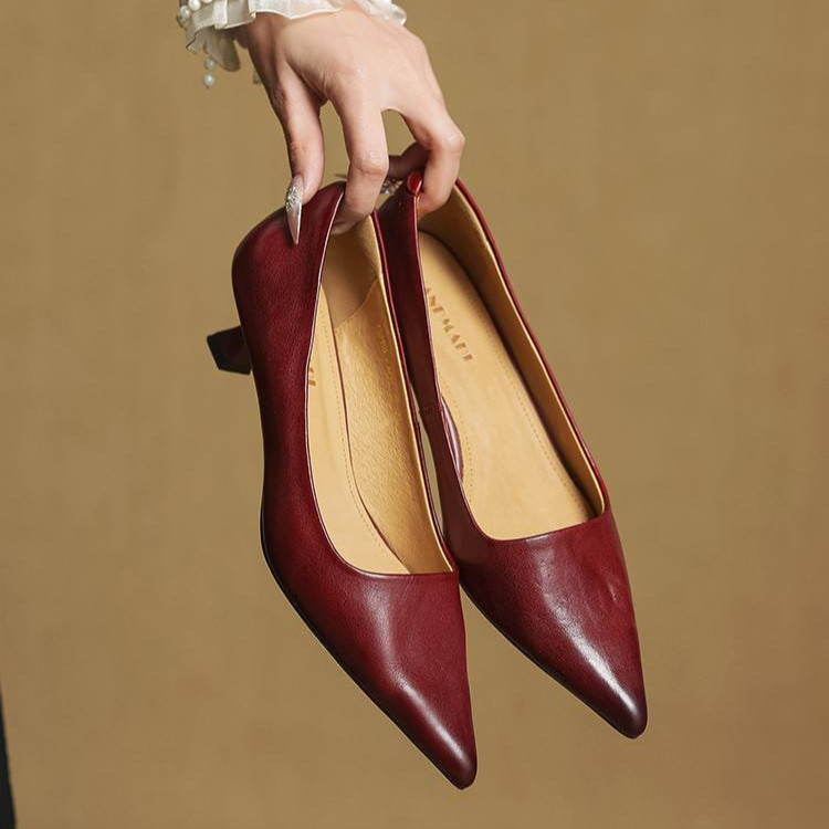 Mira Genuine Leather Heels