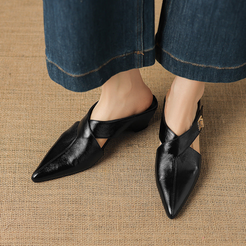 Kora Genuine Leather Mules