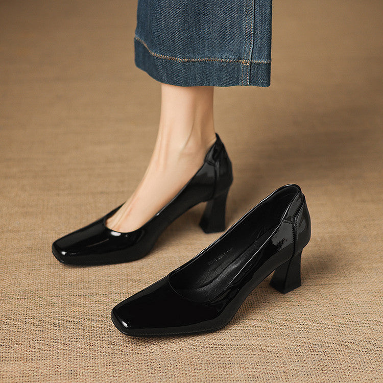 Elira Genuine Leather Heels