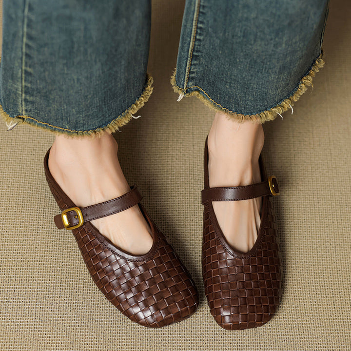Teyli Genuine Leather Mules