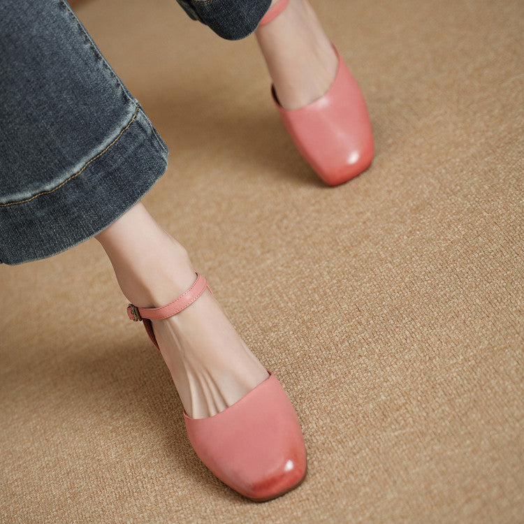 Amry Genuine Leather Heels